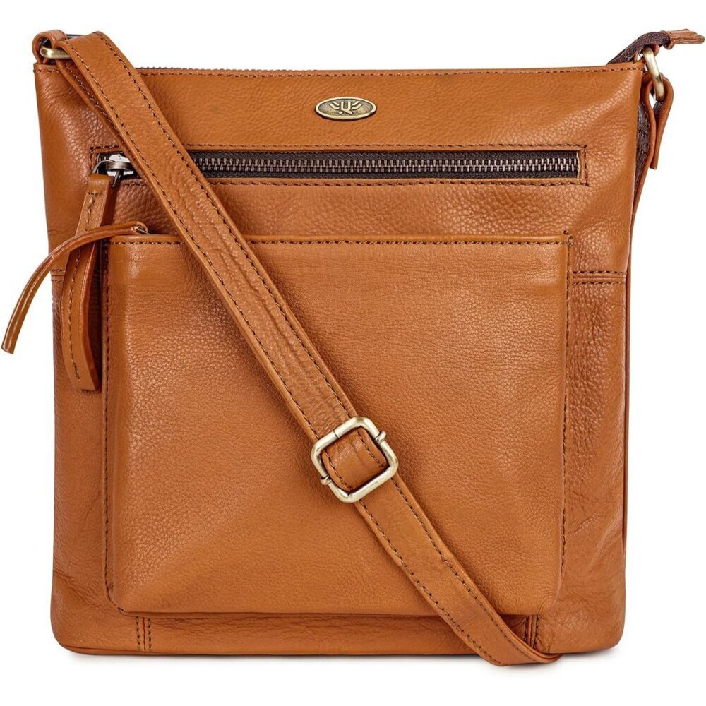 Leather Crossbody Bag for Women Handmade Rustic Durable Organizer